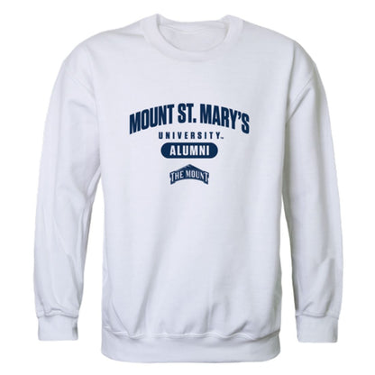 Mount St Mary's University Mountaineers Mountaineers Mountaineers Alumni Fleece Crewneck Pullover Sweatshirt Heather Gray-Campus-Wardrobe