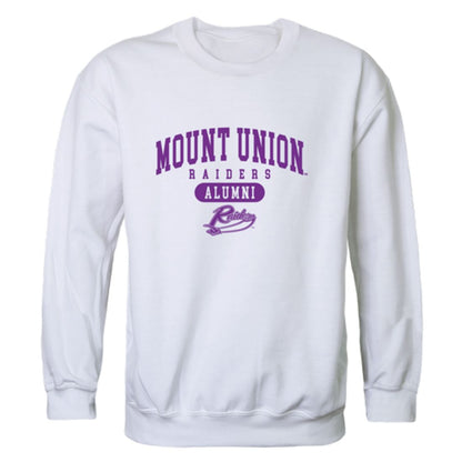 University of Mount Union Raiders Alumni Fleece Crewneck Pullover Sweatshirt Heather Charcoal-Campus-Wardrobe