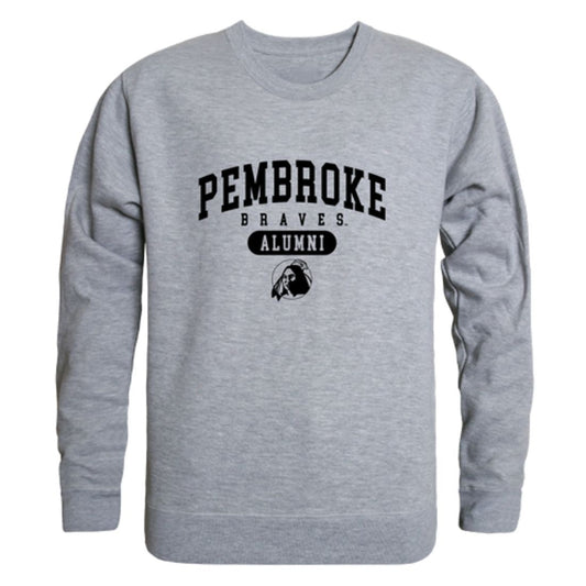 Mouseover Image, UNCP University of North Carolina at Pembroke Braves Alumni Fleece Crewneck Pullover Sweatshirt Black-Campus-Wardrobe
