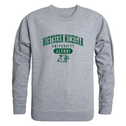 NMU Northern Michigan University Wildcats Alumni Fleece Crewneck Pullover Sweatshirt Forest-Campus-Wardrobe