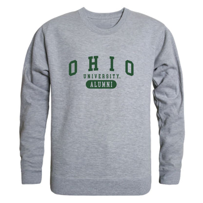 Ohio University Bobcats Alumni Fleece Crewneck Pullover Sweatshirt Forest-Campus-Wardrobe