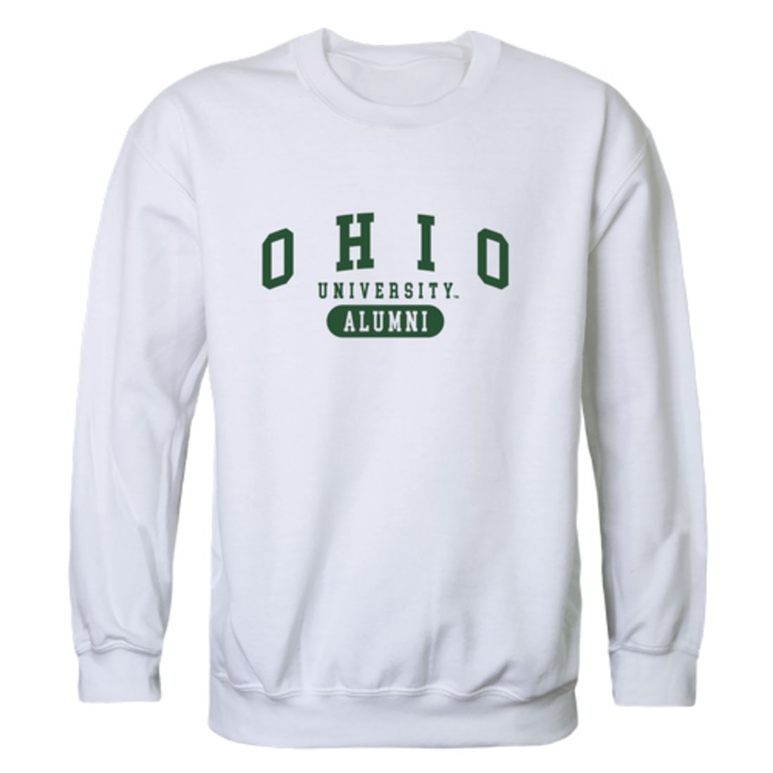 Ohio University Bobcats Alumni Fleece Crewneck Pullover Sweatshirt Forest-Campus-Wardrobe