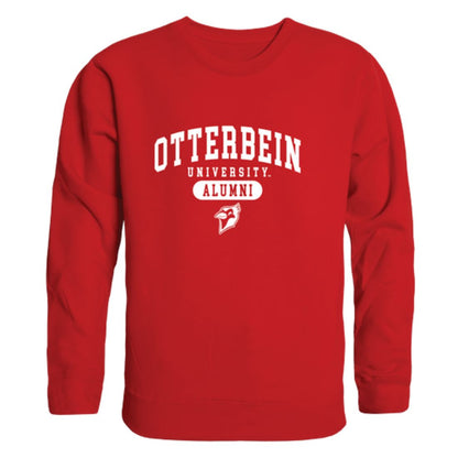 Otterbein University Cardinals Alumni Fleece Crewneck Pullover Sweatshirt Heather Gray-Campus-Wardrobe