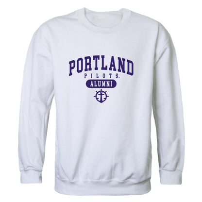 UP University of Portland Pilots Alumni Fleece Crewneck Pullover Sweatshirt Heather Charcoal-Campus-Wardrobe