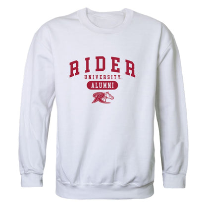 Rider University Broncs Alumni Fleece Crewneck Pullover Sweatshirt Heather Charcoal-Campus-Wardrobe