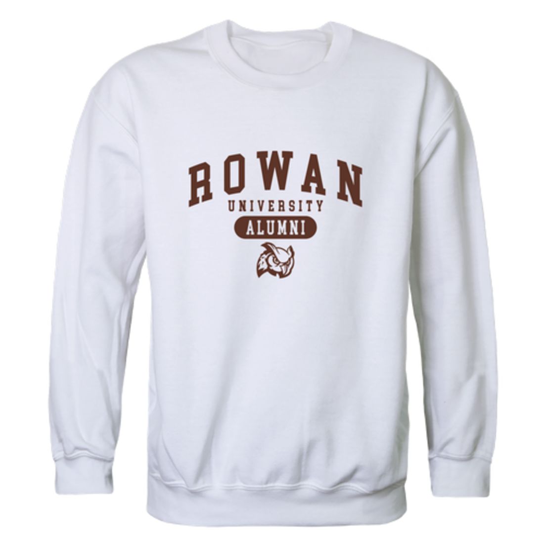 Rowan University Profs Alumni Fleece Crewneck Pullover Sweatshirt Heather Charcoal-Campus-Wardrobe