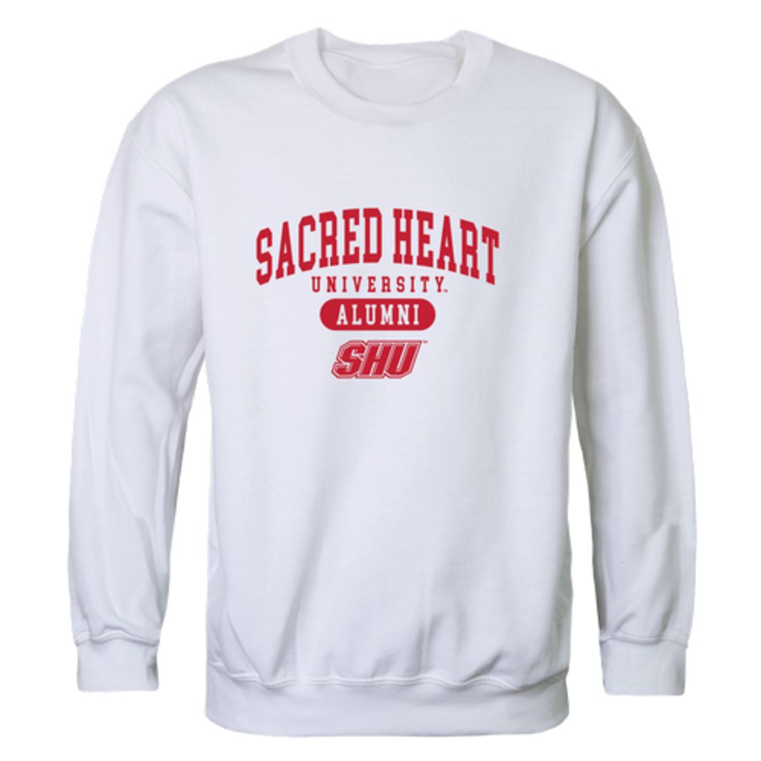 Sacred Heart University Pioneers Alumni Fleece Crewneck Pullover Sweatshirt Heather Gray-Campus-Wardrobe
