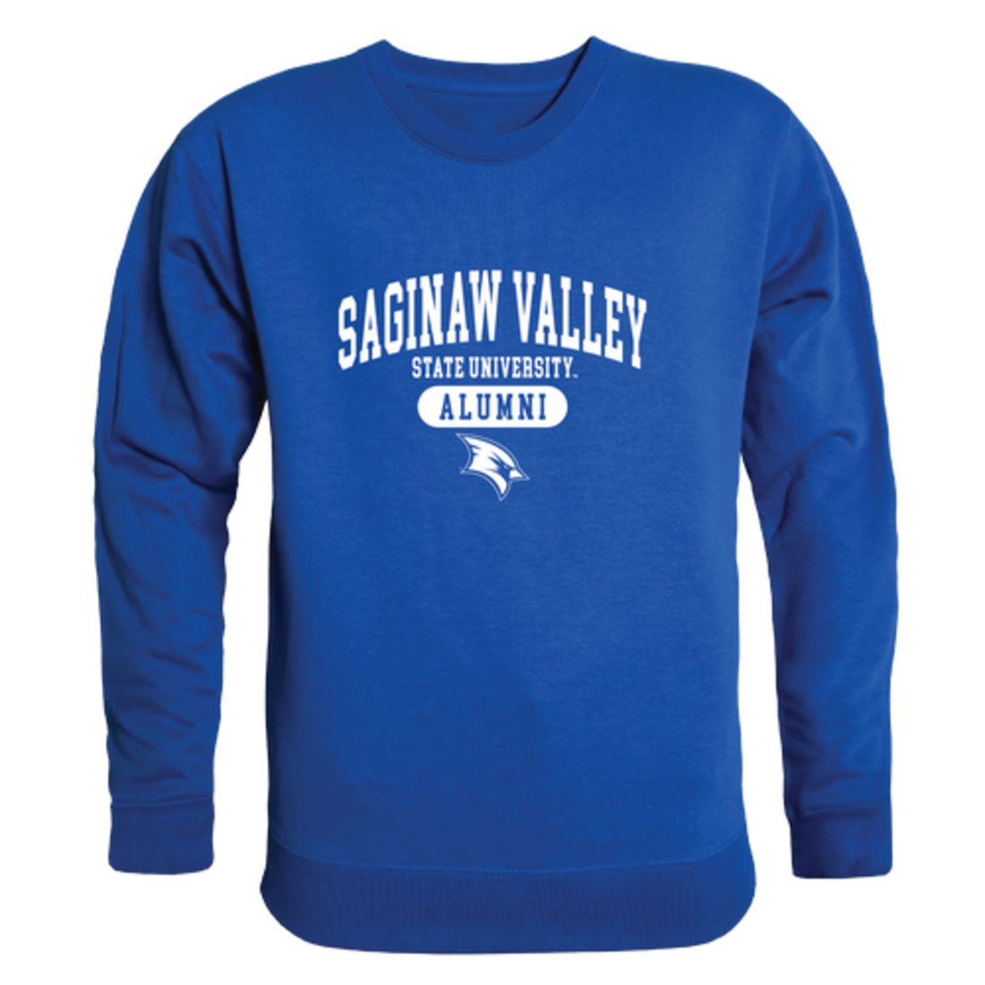 SVSU Saginaw Valley State University Cardinals Alumni Fleece Crewneck Pullover Sweatshirt Heather Gray-Campus-Wardrobe