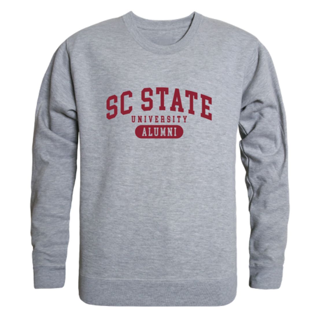 South Carolina State University Bulldogs Alumni Fleece Crewneck Pullover Sweatshirt Heather Gray-Campus-Wardrobe