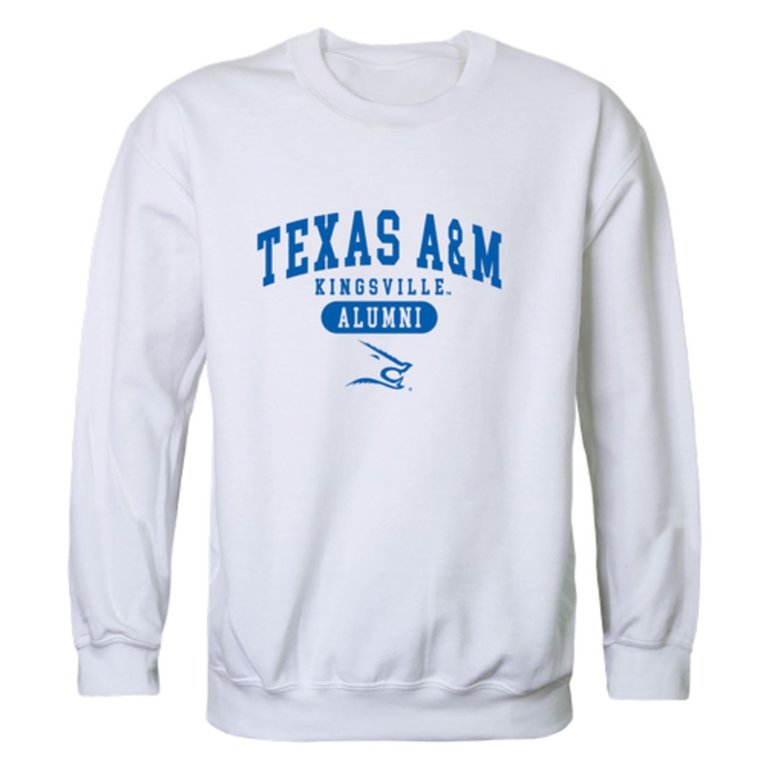 TAMUK Texas A&M University - Kingsville Javelinas Alumni Fleece Crewneck Pullover Sweatshirt Heather Gray-Campus-Wardrobe