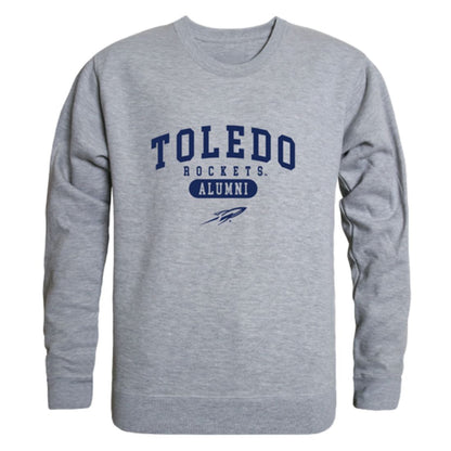 University of Toledo Rockets Alumni Fleece Crewneck Pullover Sweatshirt Heather Gray-Campus-Wardrobe