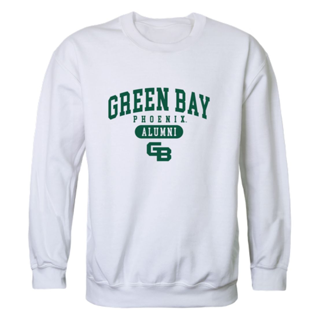 UWGB University of Wisconsin-Green Bay Phoenix Alumni Fleece Crewneck Pullover Sweatshirt Forest-Campus-Wardrobe