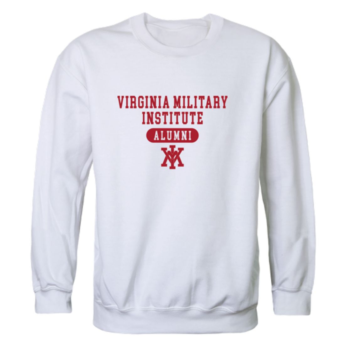 VMI Virginia Military Institute Keydets Alumni Fleece Crewneck Pullover Sweatshirt Heather Gray-Campus-Wardrobe