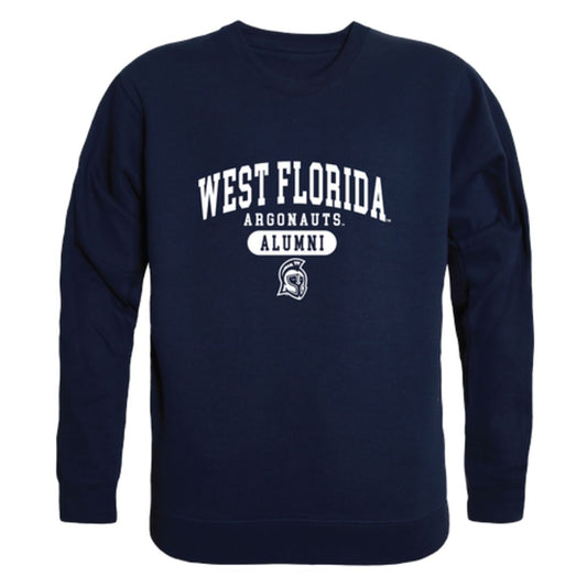 Mouseover Image, UWF University of West Florida Argonauts Alumni Fleece Crewneck Pullover Sweatshirt Heather Gray-Campus-Wardrobe