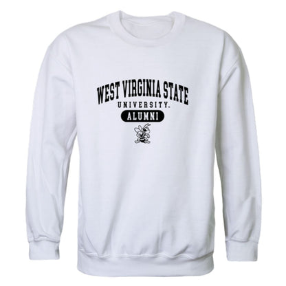 WVSU West Virginia State University Yellow Jackets Alumni Fleece Crewneck Pullover Sweatshirt Black-Campus-Wardrobe