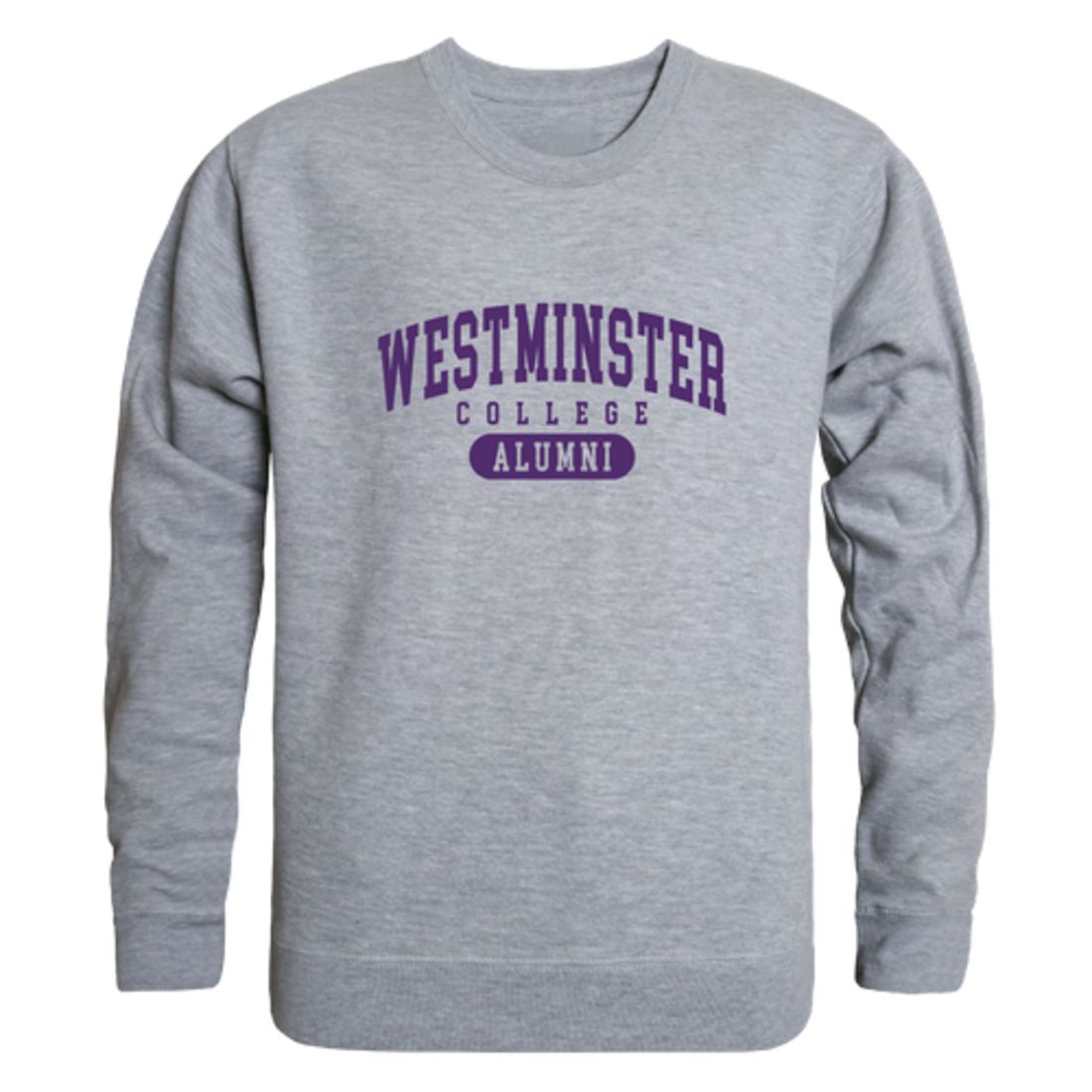 Westminster College Griffins Alumni Fleece Crewneck Pullover Sweatshirt Heather Charcoal-Campus-Wardrobe