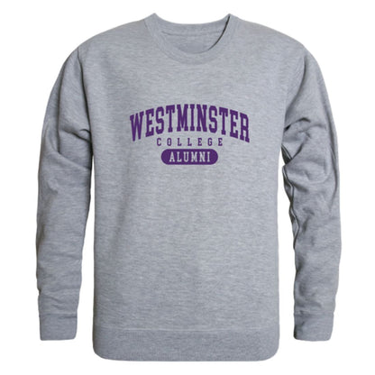 Westminster College Griffins Alumni Fleece Crewneck Pullover Sweatshirt Heather Charcoal-Campus-Wardrobe