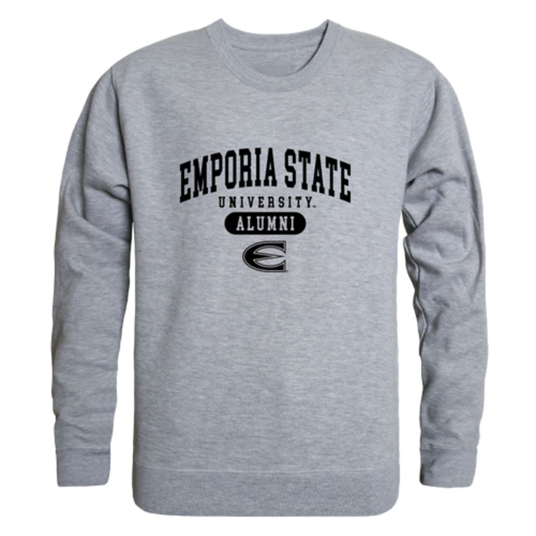Emporia State University Hornets Alumni Fleece Crewneck Pullover Sweatshirt Black-Campus-Wardrobe
