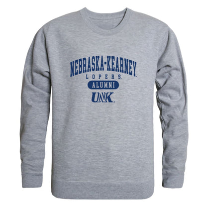 UNK University of Nebraska Kearney Lopers Alumni Fleece Crewneck Pullover Sweatshirt Heather Gray-Campus-Wardrobe