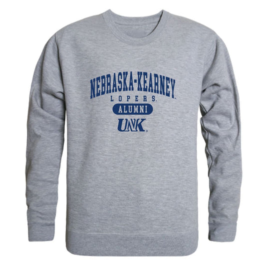 UNK University of Nebraska Kearney Lopers Alumni Fleece Crewneck Pullover Sweatshirt Heather Gray-Campus-Wardrobe
