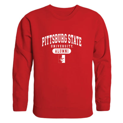Pittsburg State University Gorillas Alumni Fleece Crewneck Pullover Sweatshirt Heather Gray-Campus-Wardrobe