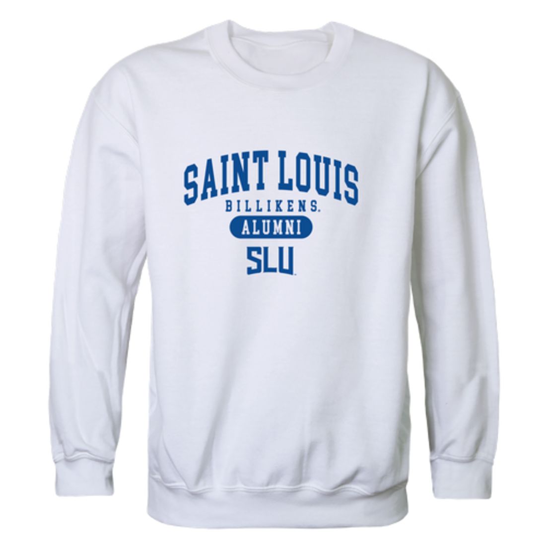 SLU Saint Louis University Billikens Alumni Fleece Crewneck Pullover Sweatshirt Heather Gray-Campus-Wardrobe