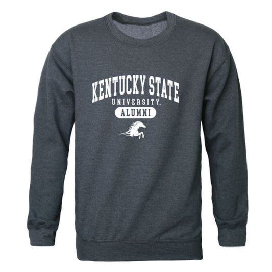 KYSU Kentucky State University Thorobreds Alumni Fleece Crewneck Pullover Sweatshirt Heather Charcoal-Campus-Wardrobe