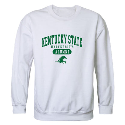 KYSU Kentucky State University Thorobreds Alumni Fleece Crewneck Pullover Sweatshirt Heather Charcoal-Campus-Wardrobe