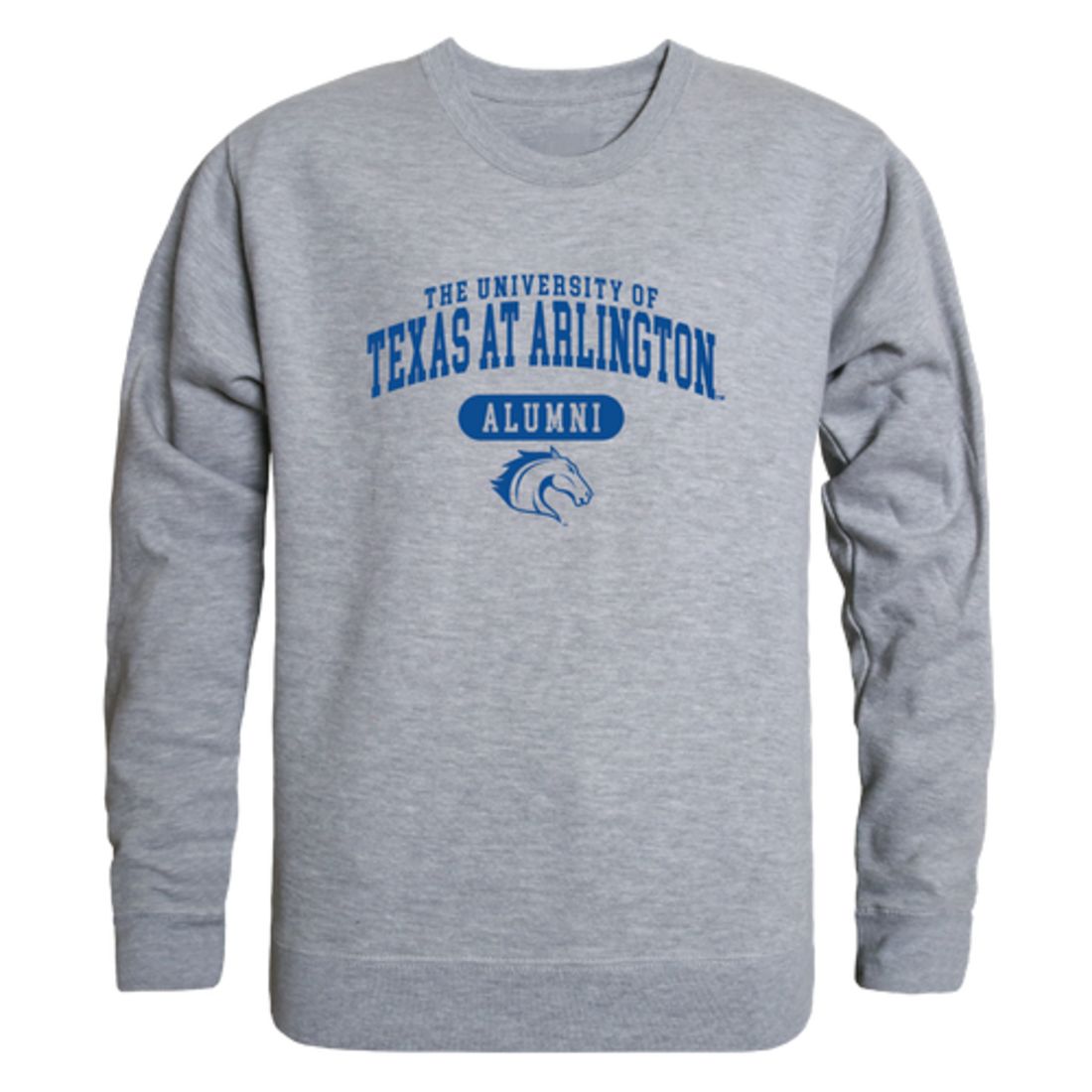 UTA University of Texas at Arlington Mavericks Alumni Fleece Crewneck Pullover Sweatshirt Heather Gray-Campus-Wardrobe