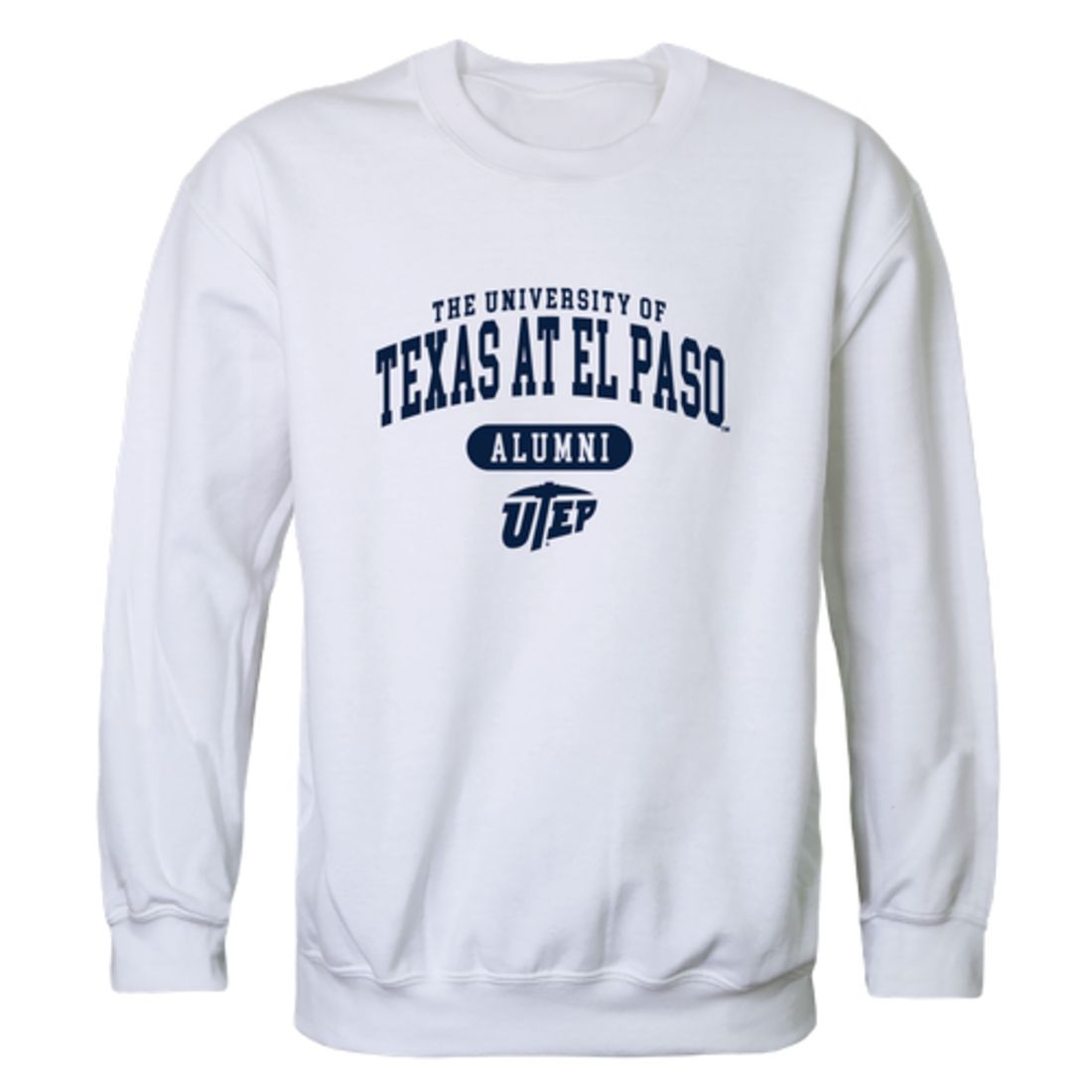 UTEP University of Texas at El Paso Miners Alumni Fleece Crewneck Pullover Sweatshirt Heather Gray-Campus-Wardrobe