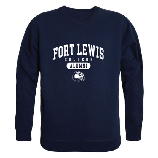 Mouseover Image, FLC Fort Lewis College Skyhawks Alumni Fleece Crewneck Pullover Sweatshirt Heather Gray-Campus-Wardrobe