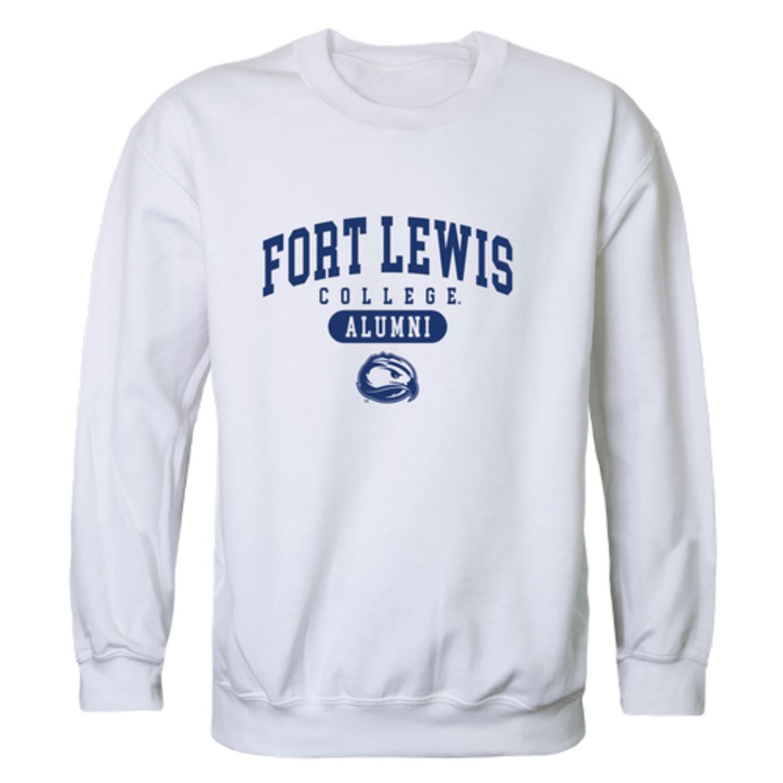 FLC Fort Lewis College Skyhawks Alumni Fleece Crewneck Pullover Sweatshirt Heather Gray-Campus-Wardrobe