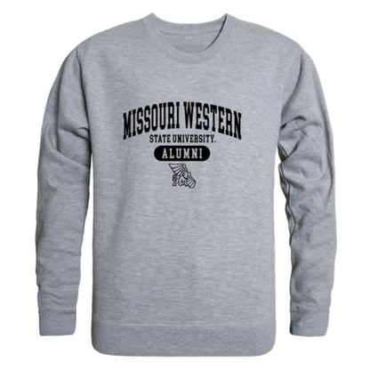 MWSU Missouri Western State University Griffons Alumni Fleece Crewneck Pullover Sweatshirt Black-Campus-Wardrobe