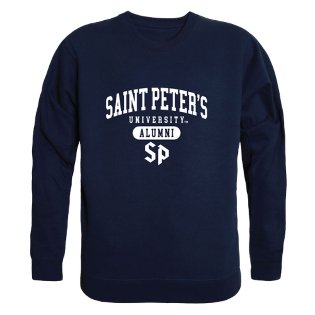 Saint-Peter's-University-Peacocks-Alumni-Fleece-Crewneck-Pullover-Sweatshirt