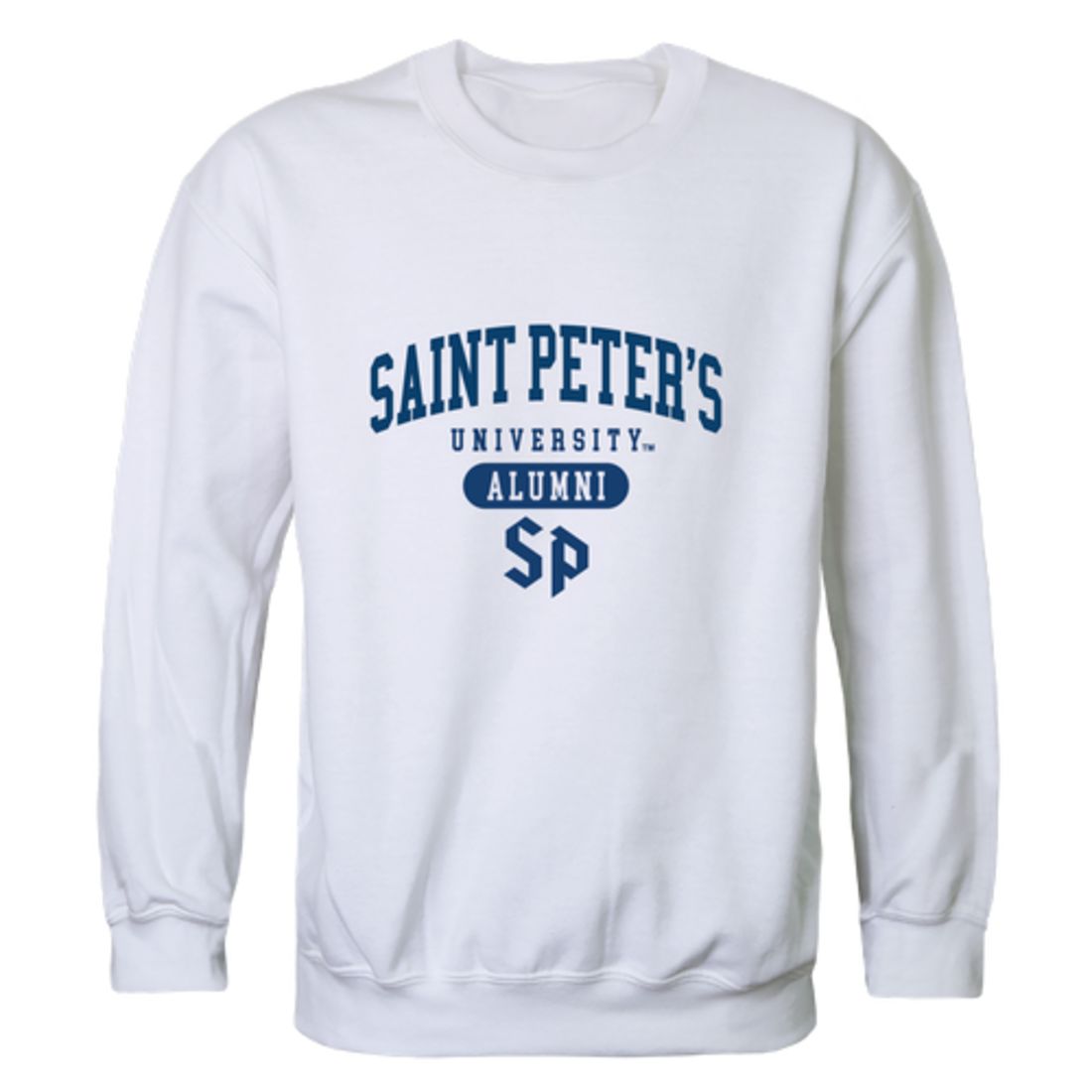 Saint-Peter's-University-Peacocks-Alumni-Fleece-Crewneck-Pullover-Sweatshirt