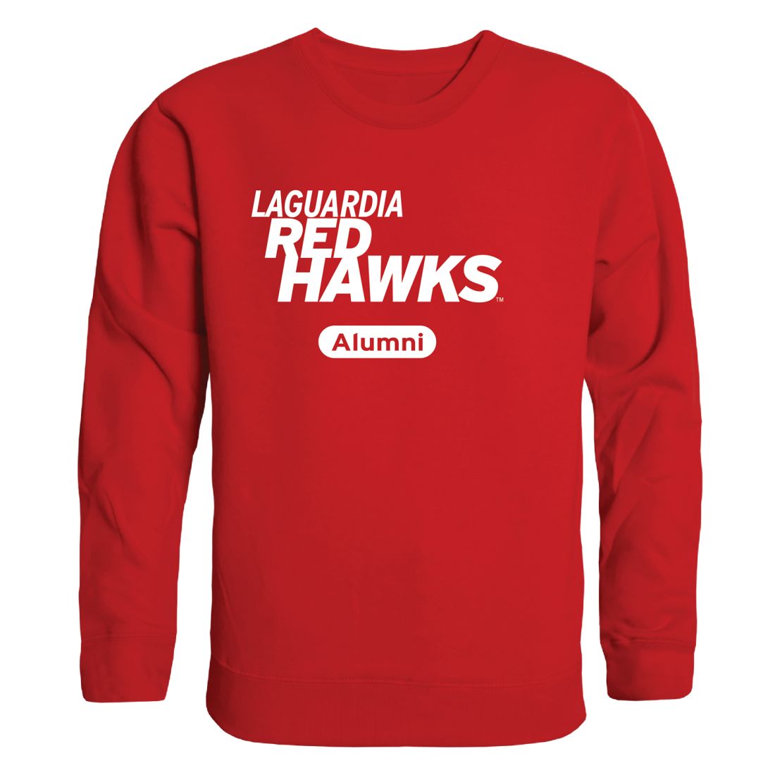 LaGuardia Community College Red Hawks Alumni Crewneck Sweatshirt