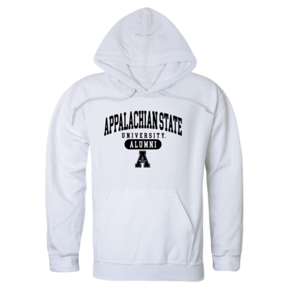 Appalachian App State University Mountaineers Alumni Fleece Hoodie Sweatshirts Black-Campus-Wardrobe