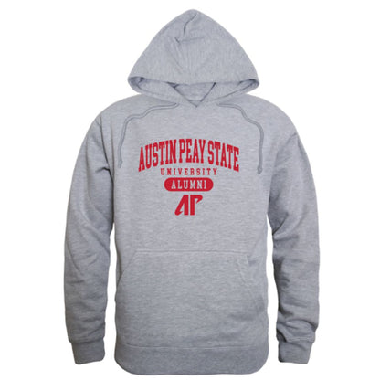 APSU Austin Peay State University Governors Alumni Fleece Hoodie Sweatshirts Heather Grey-Campus-Wardrobe