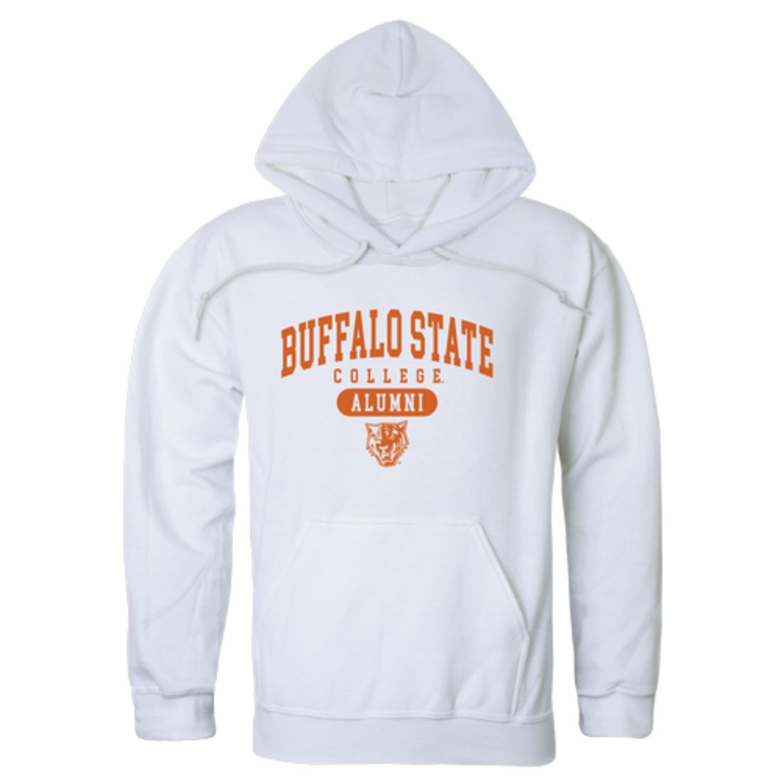 SUNY Buffalo State College Bengals Alumni Fleece Hoodie Sweatshirts Heather Charcoal-Campus-Wardrobe