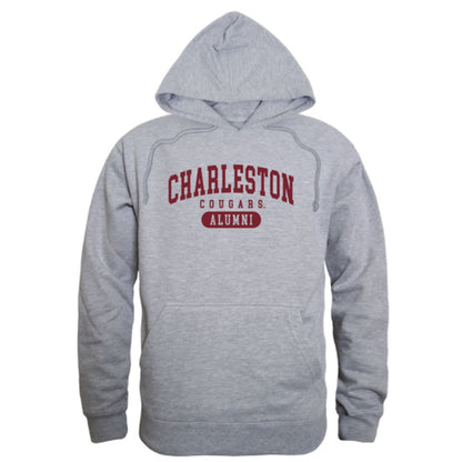 COFC College of Charleston Cougars Alumni Fleece Hoodie Sweatshirts Heather Grey-Campus-Wardrobe