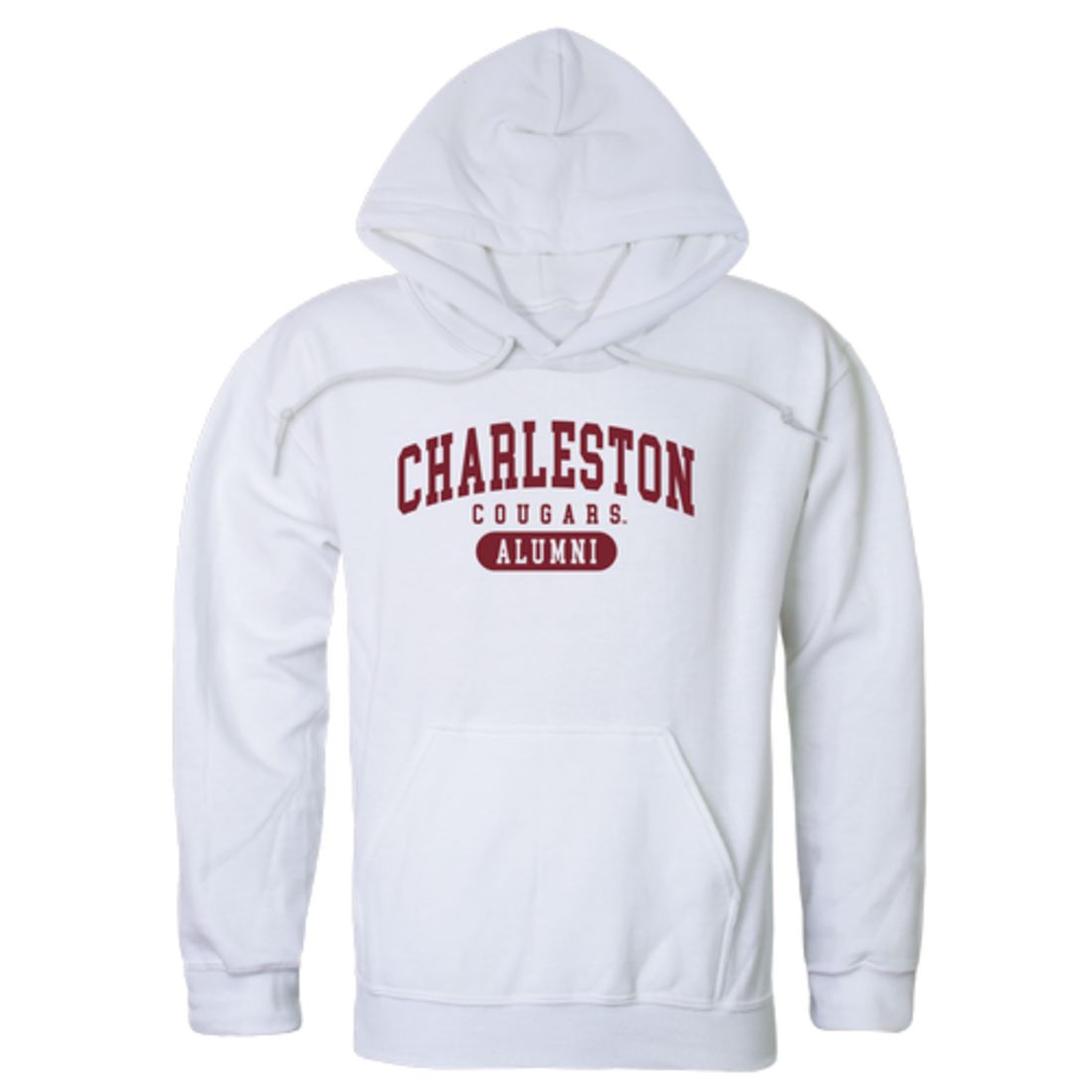 COFC College of Charleston Cougars Alumni Fleece Hoodie Sweatshirts Heather Grey-Campus-Wardrobe