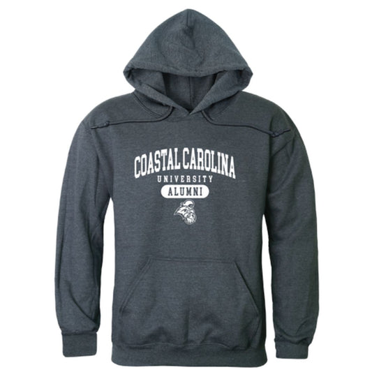 CCU Coastal Carolina University Chanticleers Alumni Fleece Hoodie Sweatshirts Heather Charcoal-Campus-Wardrobe