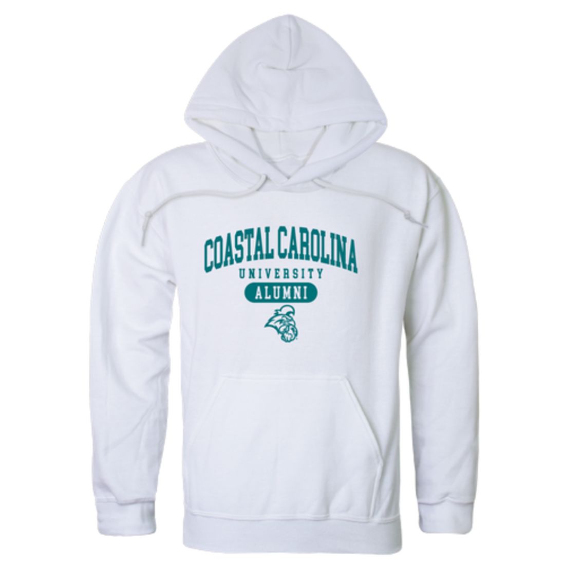 CCU Coastal Carolina University Chanticleers Alumni Fleece Hoodie Sweatshirts Heather Charcoal-Campus-Wardrobe
