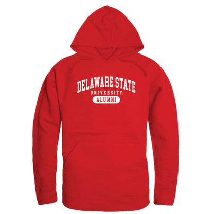 DSU Delaware State University Hornet Alumni Fleece Hoodie Sweatshirts Heather Grey-Campus-Wardrobe