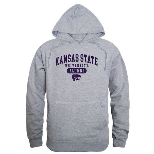 Mouseover Image, KSU Kansas State University Wildcats Alumni Fleece Hoodie Sweatshirts Heather Charcoal-Campus-Wardrobe