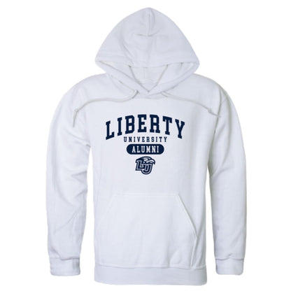 Liberty University Flames Alumni Fleece Hoodie Sweatshirts Heather Grey-Campus-Wardrobe