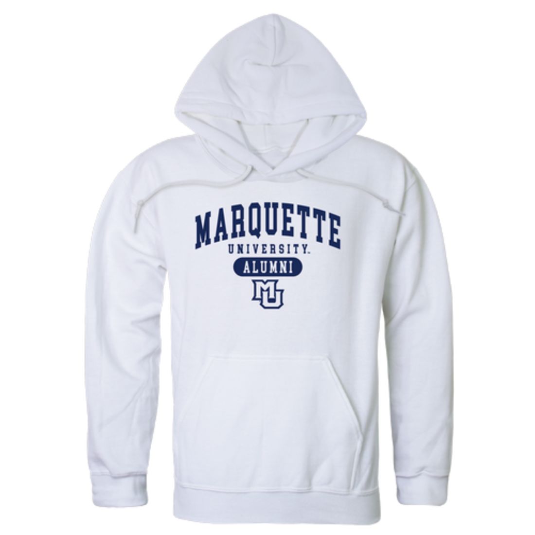 Marquette University Golden Eagles Alumni Fleece Hoodie Sweatshirts Heather Grey-Campus-Wardrobe