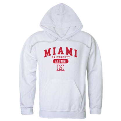 Miami University RedHawks Alumni Fleece Hoodie Sweatshirts Heather Grey-Campus-Wardrobe