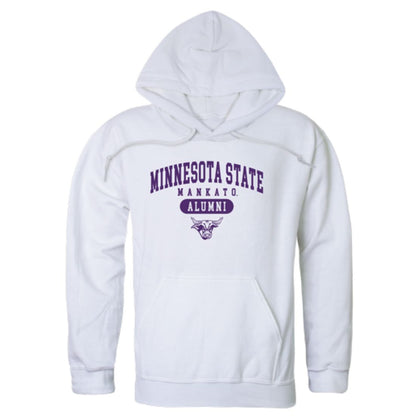 MNSU Minnesota State University Mankato Mavericks Alumni Fleece Hoodie Sweatshirts Heather Charcoal-Campus-Wardrobe