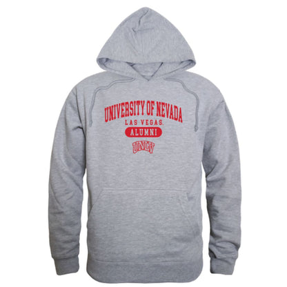 UNLV University of Nevada Las Vegas Rebels Alumni Fleece Hoodie Sweatshirts Heather Grey-Campus-Wardrobe